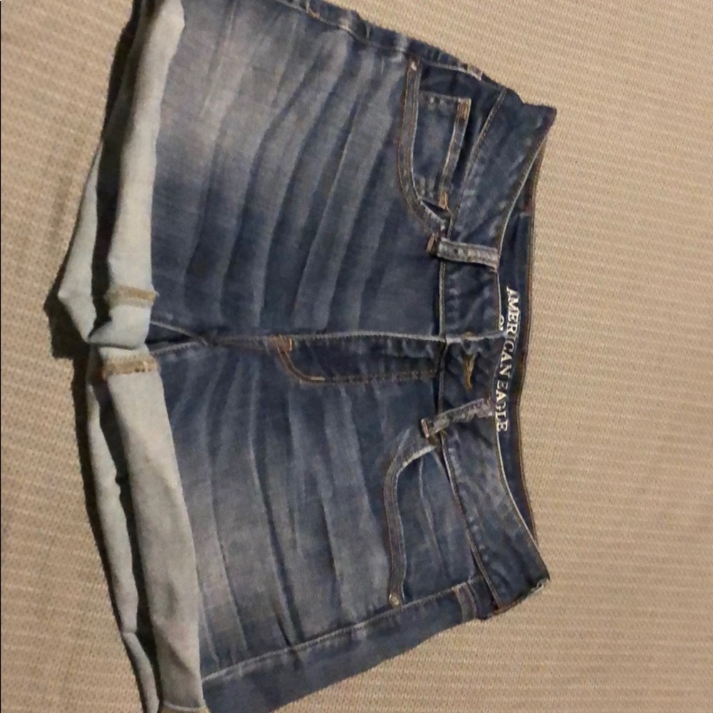 Blue jean shorts